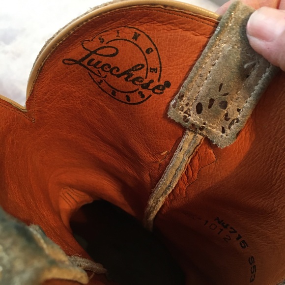 Lucchese Stone Python snake sparkle shine boot - Picture 6 of 8